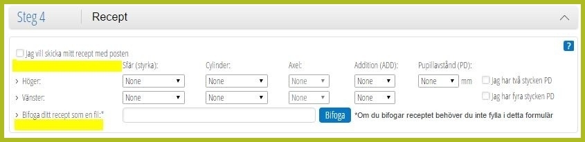 terminalglasögon | fyll i ditt recept