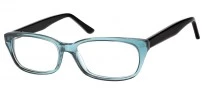 A103A Clear turquoise + black